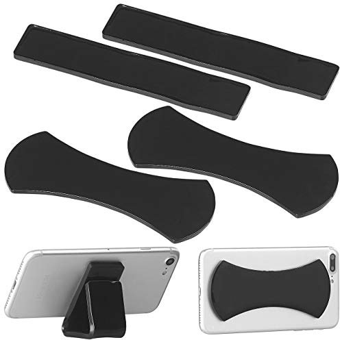 Callstel Klebepad: 4er-Set Anti-Rutsch-Pads für Smartphone und Tablet-PC, selbstklebend (Anti-Rutsch Aufkleber Handy, Gel-Handyhalterung, Halterungen für Navi)