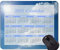 Kalender 2021 Mouse Pad, Sky Sunny Clouds Bewölkte Mousepads