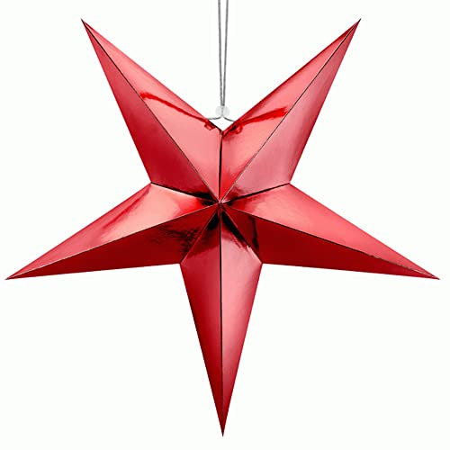 Paper Star Weihnachtsstern Faltstern 70cm rot