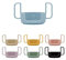 Design Letters Griff für Baby und Kinder Trinkglas in Tritan (hellblau) - BPA-frei, BPS-frei und EA-frei. Erleichtert dem Kind das Trinken des Glases, spülmaschinenfest, leicht, 20 g
