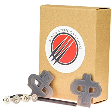 Predator Cycling Cleat Angle Adapter Pack, Cleat Wedge for Bike Fitting, (SPD)