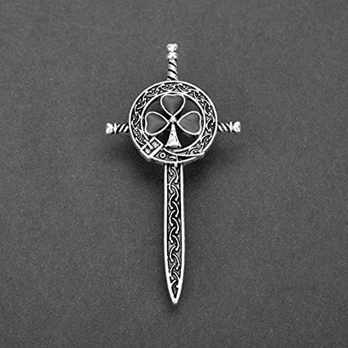 HCMA Outlander Broche Chardon Noeud Celtique Kilt Broche Broche écossais National Fleur Broches Femmes Hommes Viking Nordique Bijoux