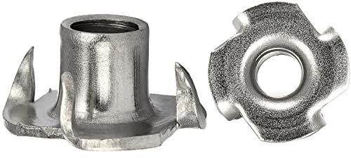 OPIOL QUALITY® Einschlagmuttern mit 4 Einschlagspitzen M10 aus Edelstahl A2 V2A (1 Stück) Holzmuttern Einpressmutter Muttern Schlagmuttern Einschlaggewinde Rostfrei