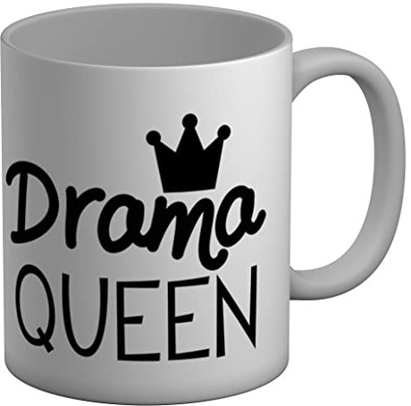 Shopagift Drama Queen White 11oz Large Mug Cup
