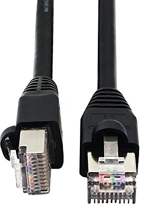 QIANRENON RJ50 10P10C Datenscankabel Barcode-Scannerkabel Cat 5E 26AWG geschirmt, kompatibel mit RJ45 für Barcode-Scanner Laserdrucker, industrielle Steuerungsgeräte, 0.5 m (19.7in)