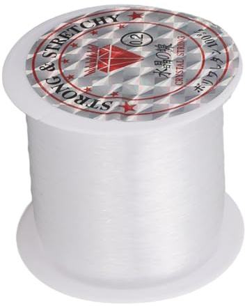 Pssopp Clear Nylon String Cord 0.2mm 142 Yards Crystal String Bead Cord for Craft Jewelry Making Necklace Bracelet