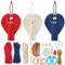 FREEBLOSS 3 Satz DIY Makramee-Engel-Bausatz DIY-Makrame-Ornament-Bausatz Makramee-Zubehör Makramee hängendes Ornament Makramee Dekor Makramee Ornament für Tasche für erwachsene Anfänger mit Anleitung