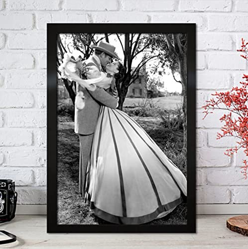 Poster Vom Winde Verweht Poster Retro Movie Poster Wall Art Leinwand Malerei Poster Und Drucke Home Decor 50X70Cm Kein Rahmen