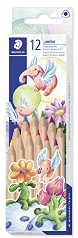 Staedtler Jumbo Buntstifte, naturfarben, sortiert, 12 Stück