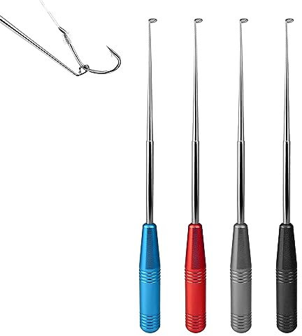 4PCS Stainless Steel Portable Hook Remover - Fishing Accessories & Tools for Sea & Rock Fishing