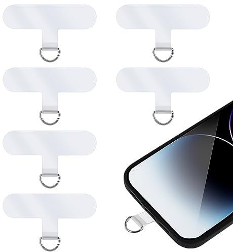 6 Stück Handy Band Pads, Lanyard Adapter Handykette Halterung Handy Patch, Universal Phone Tether Tab Zur Sicherung Von Schlüsseln, Geldbörsen Und Mobiltelefonen. Schultergurt Der Umhängetasche