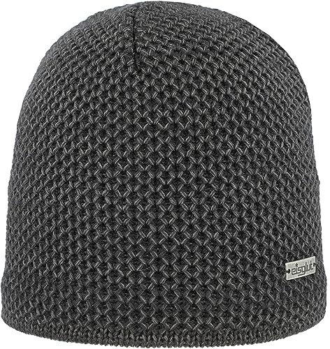 Eisglut Unisex Taosa Merino Strickmütze, Schwarz, Einheitsgröße EU