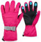 CityComfort Ski Handschuhe Damen, Touchscreen Thermo Handschuhe Damen & Teenager Fleece-Futter Wasserdicht Winddicht Geschenke für Frauen (Rosa)