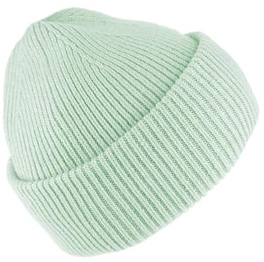 fiebig Beanie Rippstrick | Umschlagmütze mit weichem Viskosematerial | Unisex One Size Strickmütze (Lime Green)