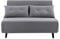 Home Heavenly® - Sofá Cama Pegaso 3 en 1. Sofá Plegable Convertible en Cama Tipo futón. Sofá tapizado en Tela Color Gris y cojín Incluido. (2 Plazas)