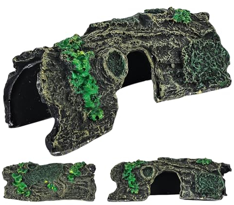 Nizirioo Aquarium Deko Aquarium Aquarium Ornament Groß Aquarium Dekoration Hohl Stamm Simulation Baumstamm Polyresin Landschaft Aquarium Dekoration Harz Aquarium Zubehör Aqua Ornaments
