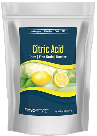 DMSOSTORE Citric Acid 1 lb Pure Fine Grain Powder