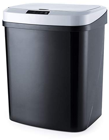 Suuim Poubelle Maison Poubelle Électrique À Induction Automatique Intelligente Poubelle Intelligente Poubelles Poubelle Version Batterie (15l Noir)
