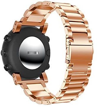LOUPKC MINGSHAN Armband Edelstahl Uhrenarmband Kompatibel mit Suunto Core Uhrenarmband Smart Uhr Einstellbare Ersatzgurtarmband Zubehör (Color : Rose gold, Size : For Suunto Core)