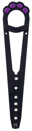 Cat Door Holder Latch - Portable Fastener, 12.05 * 2.6 * 0.24in Secure Latch | Pet Door Strap Alternative, Installs Fast Flexible Latch Strap for Cats (White, Gray)
