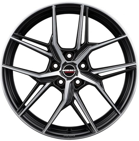 4x Borbet Felgen QX 8.0x19 ET44 5x112 black polished matt kompatibel mit VW Beetle Caddy e-Golf Eos Golf ID.3 Jetta Passat T-Roc Tiguan Touran