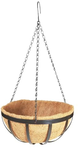 Ghjkldha Kokos Pflanzkörbe | Hängende Blumenkörbe | Coco Liner Hängekörbe | Natürliche Kokosnuss Blumentöpfe Kokos Schale Pflanztopf Töpfe Hängende Kokosnüsse Muschel Blume