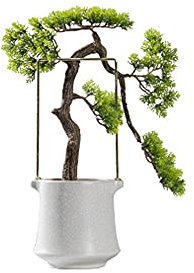 KOHARA Artificial Plants Modern Artificial Plant Office Decoration Fake Green Bonsai Plant Hotel Furniture Showroom Zen Welcoming Ornaments in Pot Pine Plant
