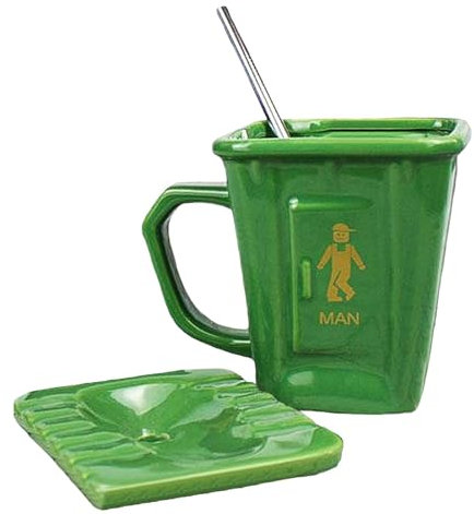 Taza De Café Aislada De 450 Ml - Taza De Café Para Inodoro, Taza Para Papelera De Reciclaje | Taza De Papelera De Reciclaje Con Tapa En Forma De Inodoro, Taza De Café Multifunción Para Amigos, Familia