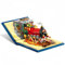 JVAVNE Harry Zauberbuch Express Zug Lokomotive Klemmbausteine Set, Retro Magie Wizard World Dampfzug Bausteine Bausatz 889 Teile, Eisenbahn Fahrzeug Modell Spielzeug für Jugendliche Erwachsene