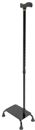 Anti-Rutsch-Gehstock Einstellbarer 85-105cm Quadripod-Stock Belastbar bis 150kg Vierfuß-Gehhilfe für Senioren