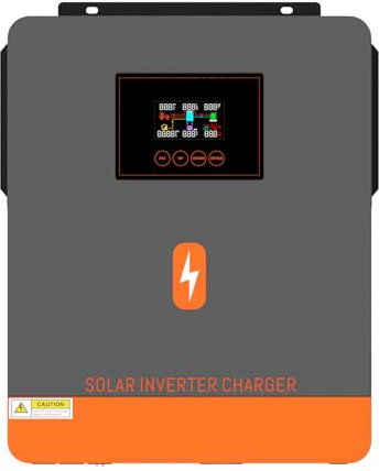Fliuyr 6200W Hybrid Wechselrichter,48V Solar Inverter Wechselrichter On/Off-Grid Mit MPPT 120A Laderegler,Strom und Spannung Einstellbar