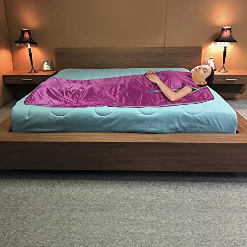 Coperta per sauna a infrarossi, per sauna, Oxford, portatile, con telecomando, funzione timer, 35-80 °C, per relax, corpo, perdita di peso, fitness