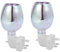Reinscer 2X Electric Wax Melt Burner 3D Aromatherapy Lamp Night Light Wall-Mounted Plug in Diffuser Decoration UK Plug