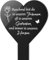 Photect Herz Grabstecker Schwarz Acryl Grabschmuck mit Gravur Geliebt Und unvergessen Für Immer in Unseren Herzen Gedenktafel Grabstein Grabdeko Wetterfest Gartenstecker für Grab(Normal)