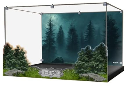 Acrylic Display Case for Lego 21354 Cullen Family Mansion Model, Transparent Dustproof Protective Display Box, Storage and Organize Showcase(only box)41x31x26cm (Transparent)