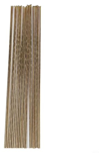 Messing-Schweißstäbe, 2 mm x 250 mm, Messing H21 Schweißdraht für Kupfer und Stahl, Löt- und Lötreparatur, 25,4 cm Länge, 20 Stück