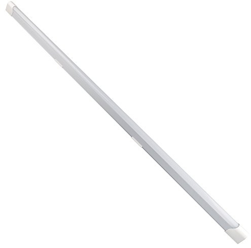 Electraline 65051 Barra luminosa LED, Lampada da soffitto parete 20W 1800 Lumen luce naturale base di alluminio 120 cm - plafoniera per corridoio, libreria, camera da lettto, bagno, cucina