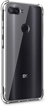 PaceBid Xiaomi Mi 8 Lite Case, Crystal Clear Reinforced Corners TPU Bumper Cushion for Xiaomi Mi 8 Lite - Crystal Clear.