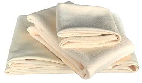Chiffon de séchage en peau de chamois pour voiture - Super absorbant - Séchage rapide - Peau de chamois naturelle - Accessoire de lavage de voiture (7,2 m² au total)