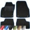 moto-MOLTICO Fußmatten Auto - Velours Autoteppiche passend für Opel Astra J (2009-2015) - 4-teiliges Set - Schwarze Automatten mit Blauen Ziernähten