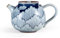 Teapot Blue-and- White Teapot Japanese Stoneware Cup Kung Fu Tea Household Ceramics Queen Sancai Cup Ceramic Tea Pot Tea Set Teapot Kettle (Color : Teapot)