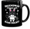 MoonWorks® Kaffee-Tasse mit Spruch Irgendwas stimmt mit Hasi nicht Parodie Sado Maso Bürotasse lustige Kaffeebecher schwarz Keramik-Tasse
