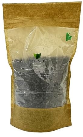 SUJASH Whole Black Peppecorns 400g | Peppercorns for grinder refill | Whole Pepper | Resealable Zip lock