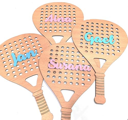Silueta madera pala de pádel deporte | Regalos frikis | Regalos originales | Regalos bebés | Regalo personalizado | Decoración en madera | Lulamuk