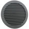 MKK Griglia di ventilazione per esterni, protezione dagli insetti, colore bianco, grigio, marrone, antracite, rosso mattone, 60, 70, 80, 90, 100, 110, 120, 125, 150, 160 mm, grigio, Ø 160 mm