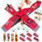 MOMSIV 6Pcs Mini Finger Skateboard and Ramp Accessory Set, DIY Funny Desktop Skate Park Board Game Toy with Ramp Accessories Set for Kids and Children (6 in 1)