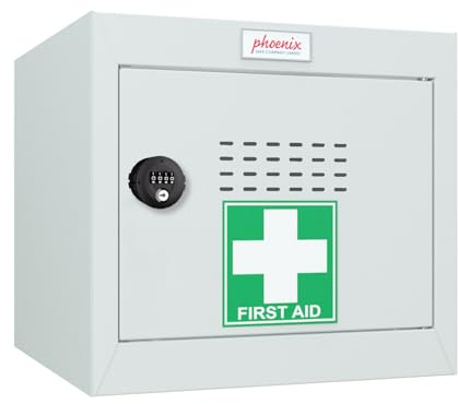 Phoenix MC0344GGC Size 1 Light Grey Medical Cube Locker with Combination Lock