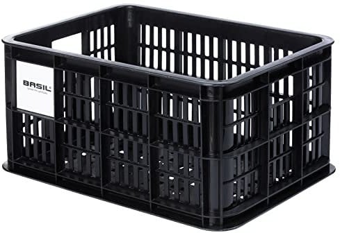 Basil B.V. Crate Caisse à vélo Unisexe pour Adulte Noir 40,4 x 29,8 x 20,2 cm