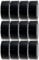 Crimson Starfish Black Duct Tape | 12 Rolls of 48mm x 45m Gaffer Tape | Water Resistant Duct Tape | Adhesive Tape Multi-Use for Indoor/Outdoor | Strong Adhesive Tape