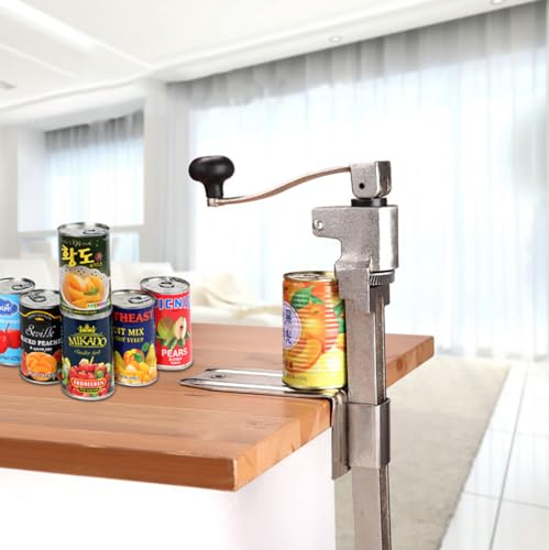 EFLALYHG Apriscatole Commerciale, Apriscatole Commerciale Heavy Duty per ristoranti, Bar, Apriscatole Industriale per Grandi lattine, Apriscatole Mobile con Base,Small